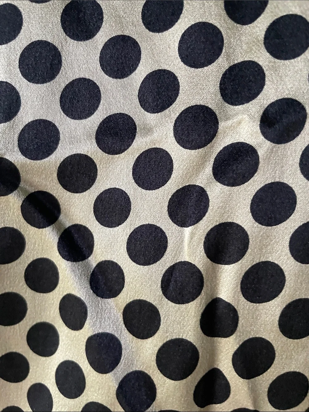 Albert Nipon Polka Dot Long Sleeve Shift Dress - Black & Cream Size 14 Vintage